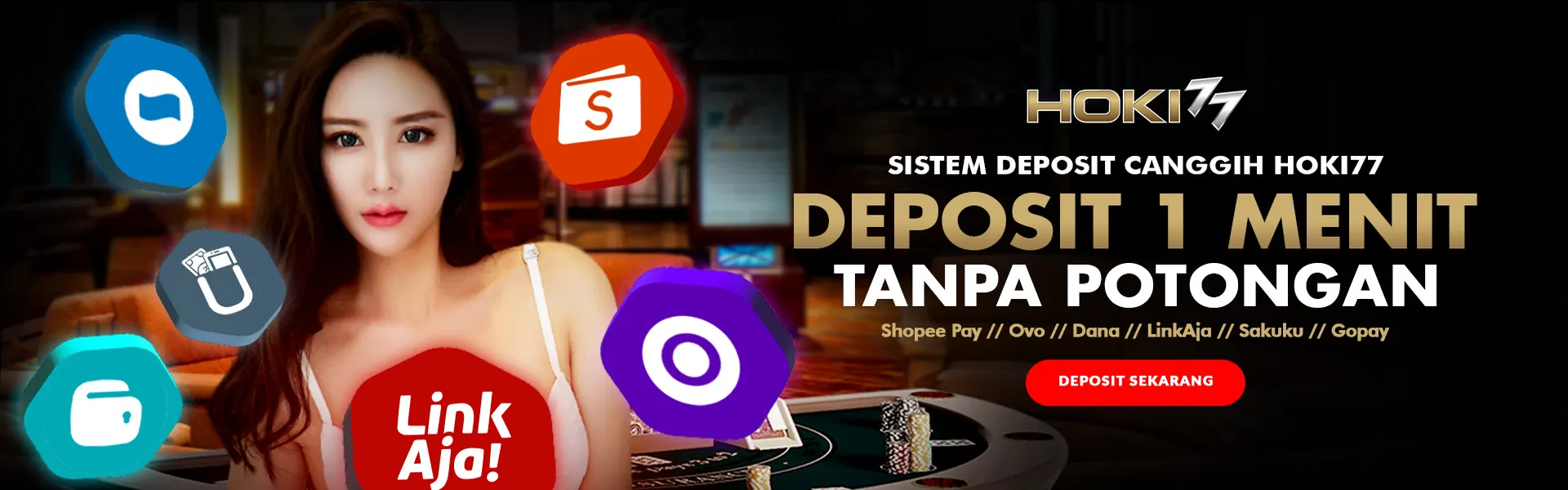 Isi saldo e-money tanpa potongan HOKI77